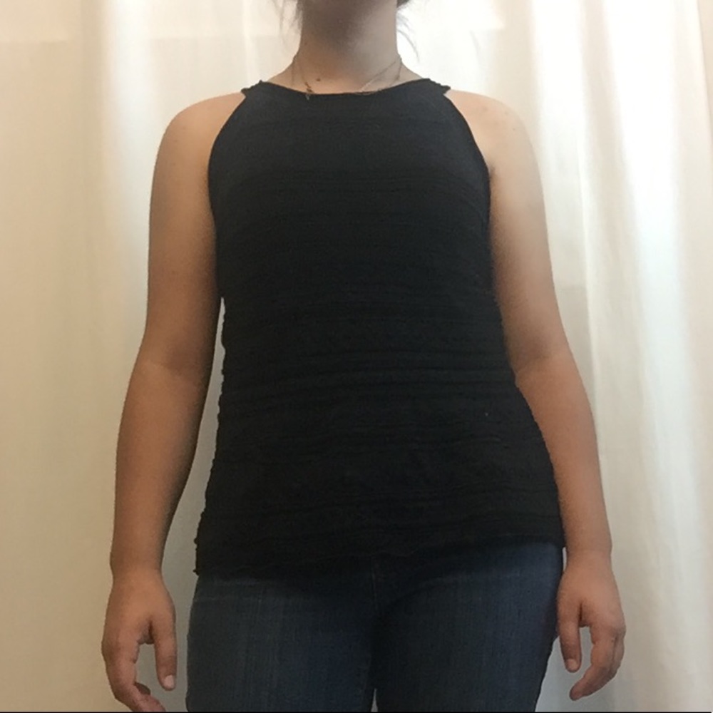 Knit black top